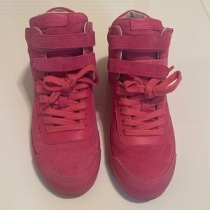 Rag & Bone Nova High Top Sneaker Peony Pink Suede 37
